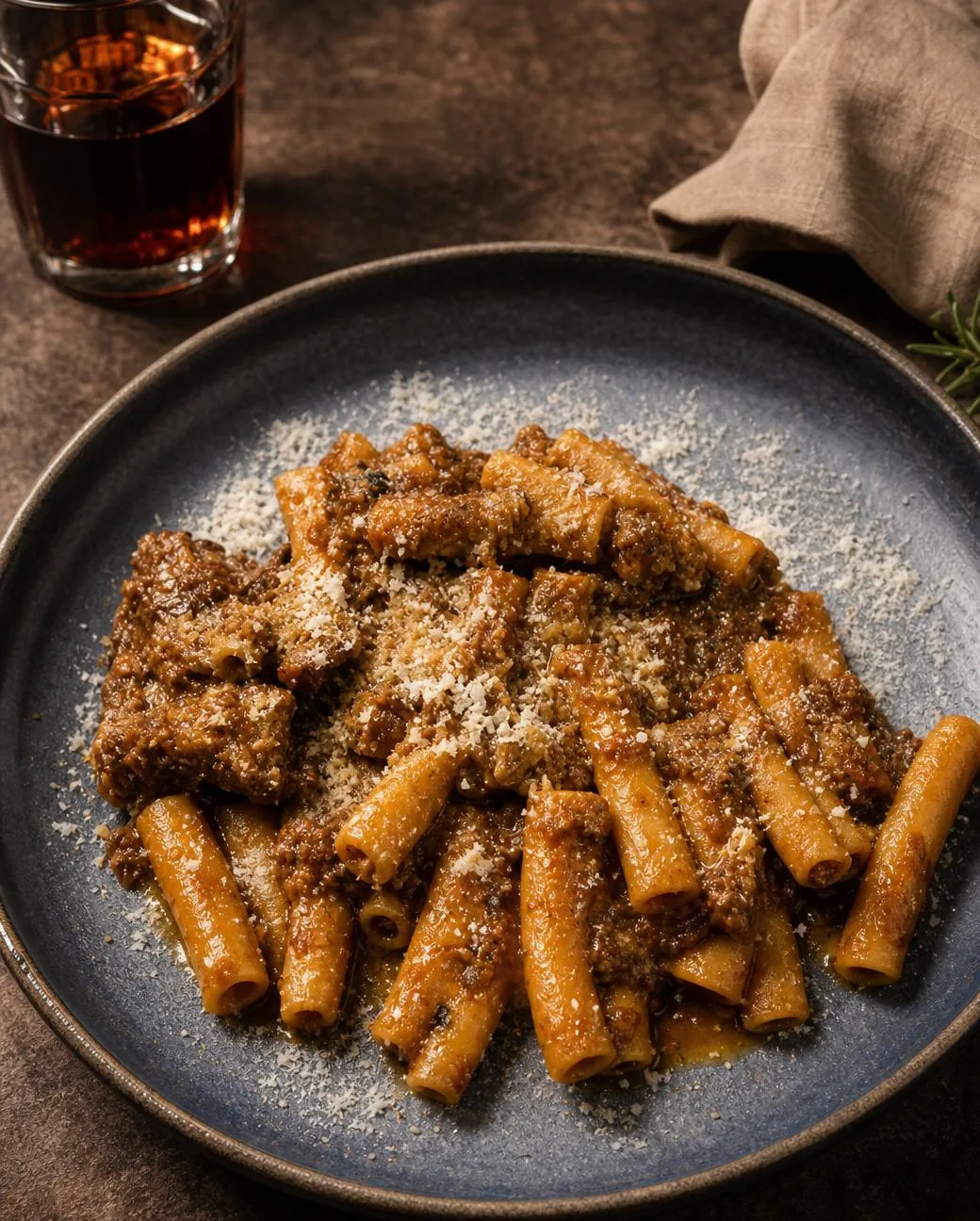 Pacchero al ragù antico, sei ore di cottura
